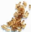 50 5x15mm Transparent Smoke Topaz Glass Rectangle Beads